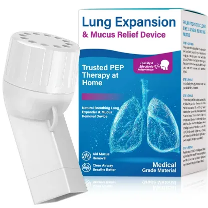 Breathing Lung Expander, Mucus Removal Device, Hand-Held Breathing Trainers, Improves Lung Capacity